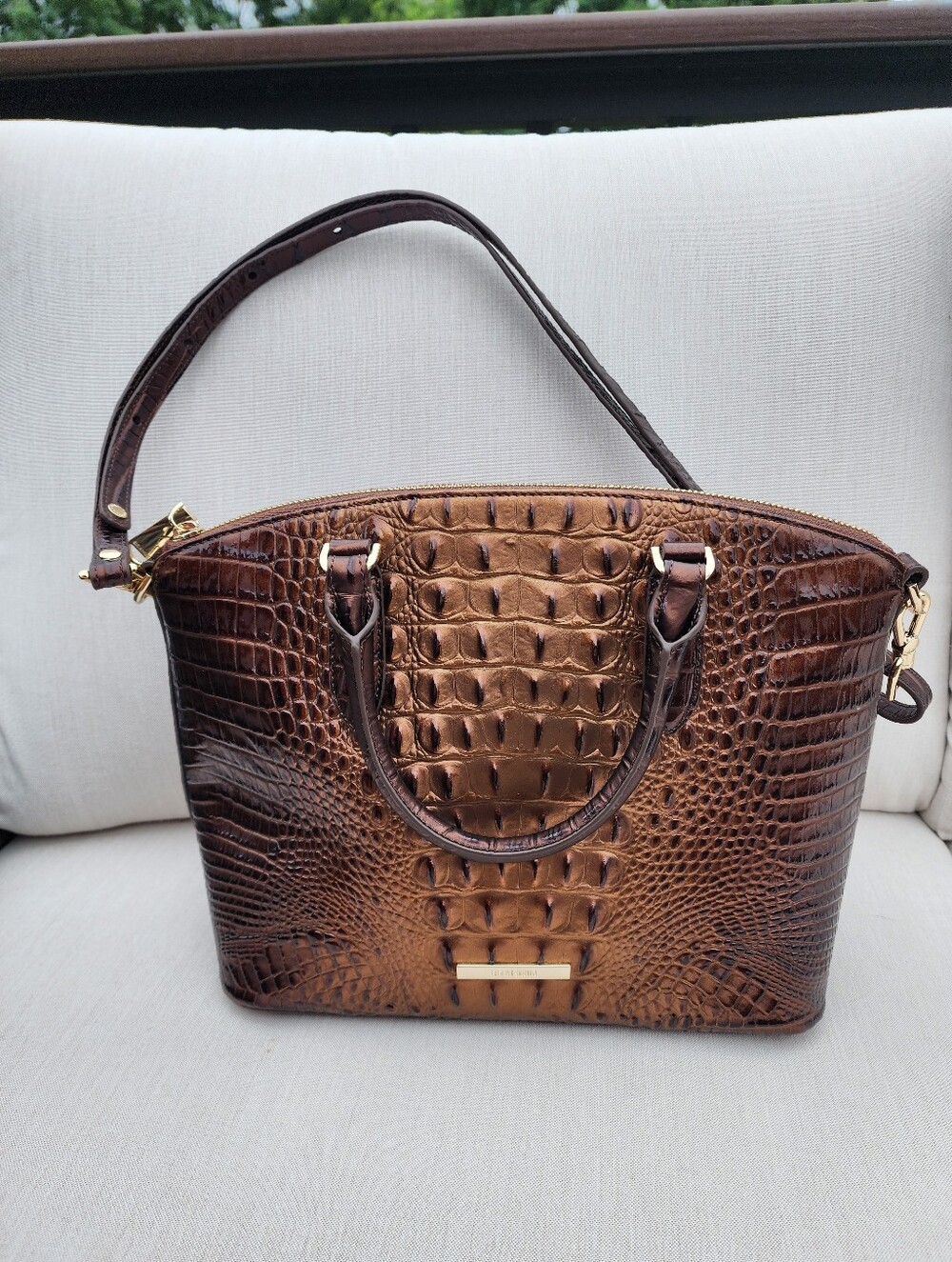 New Brahmin Golden Duxbury Bag